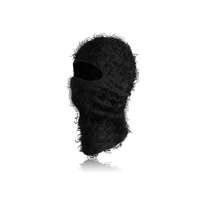 Distressed Balaclava Full Face Ski Mask Knitted Balaclava Windproof Ski Mask Cold Weather Gear For Skiing, Riding Motorcycle & Snowboarding