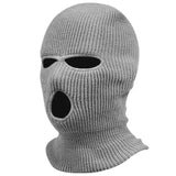 Foxeve 3 Hole Knitted Ski Mask Full Face for Winter Balaclava Face Cover for Outdoor Sports Ski Mask for Men and Women