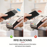 Wallet for Men RFID Automatic Pop Up Credit Card Holder Minimalist Blocking Business